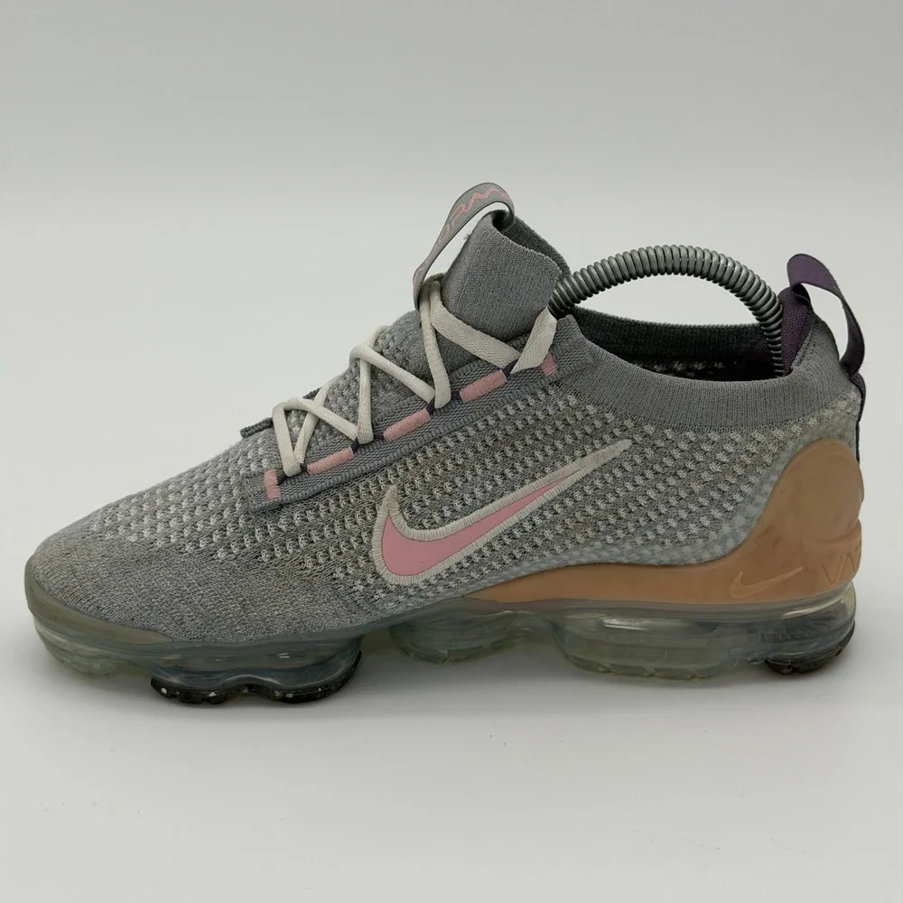 Nike Air VaporMax 2021 FK Kids Grey Pink Purple‎ Sneakers DB1550-007 Size 5.5Y